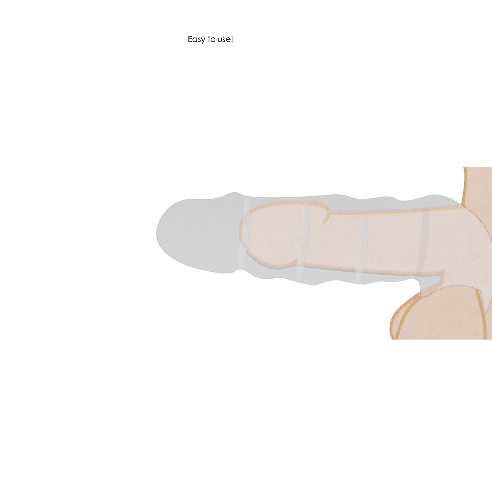 RealRock Skin 8 in. Penis Extender Sling Black