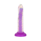 Addiction Rave 8 in. Bendable Glow-in-the-Dark Silicone Dildo Purple Confetti