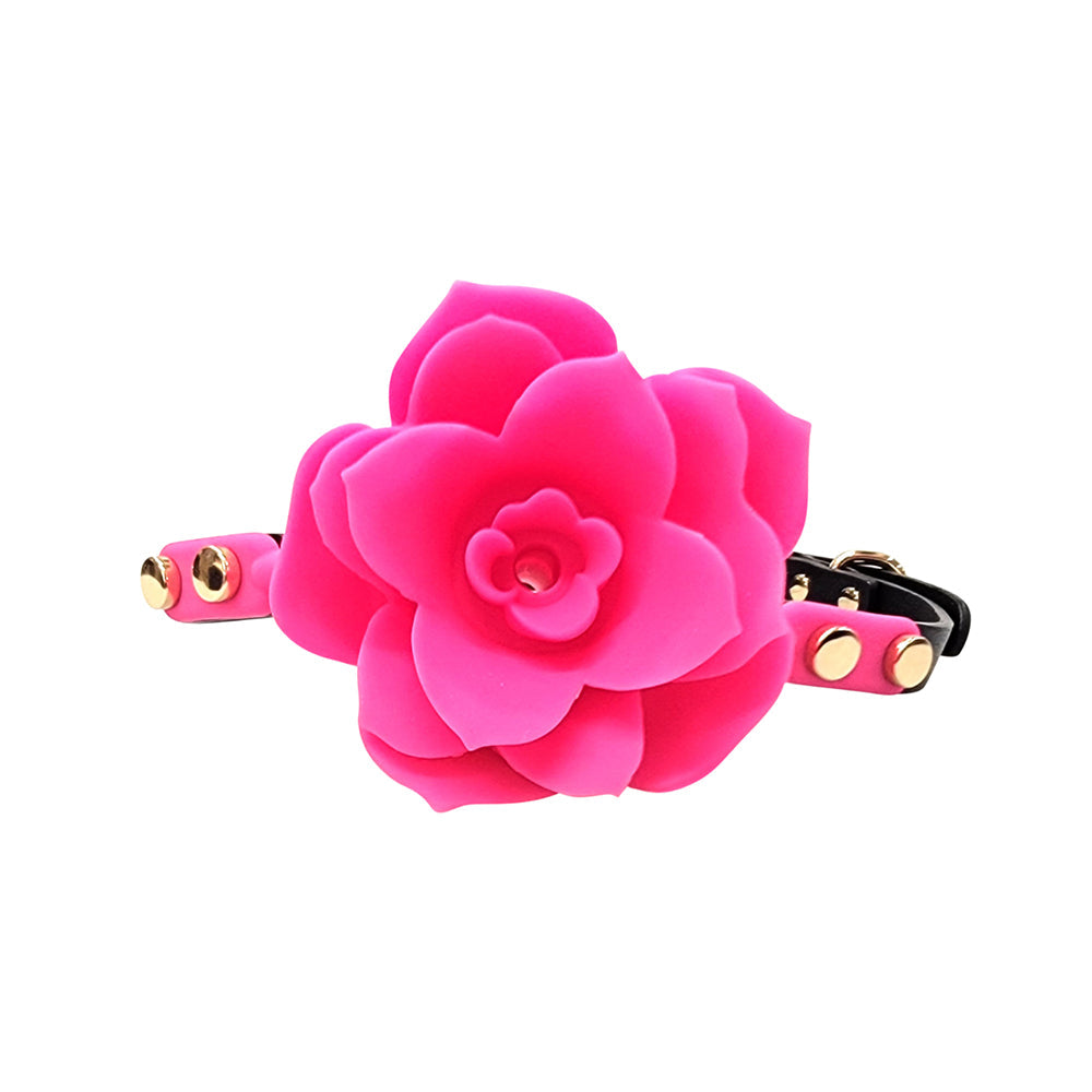 Ple''sur Flower Ball Gag Breathable Silicone Pink