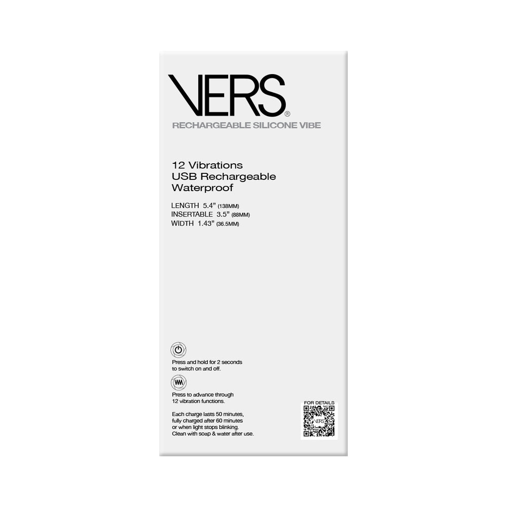 VERS Rechargeable Silicone G-spot Vibe