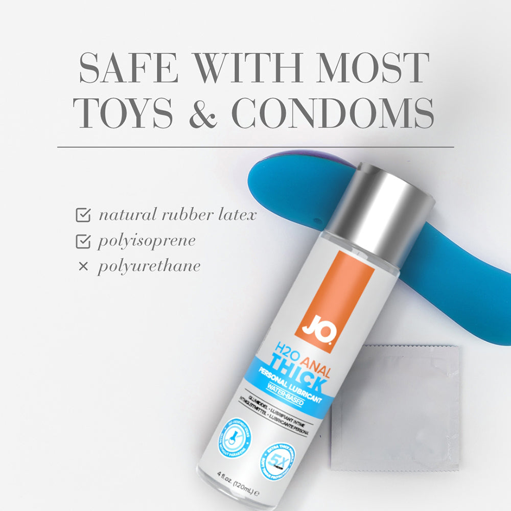 JO H2O Anal Thick Water-Based Lubricant 4 oz.