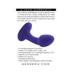 Gender X Anybody''s Plug Rechargeable Plug Silicone Purple