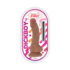 Dickboy Vibes 7 in. Dildo with Rechargeable Bullet Caramel