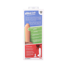 The Realistic Cock Hung 12 in. ULTRASKYN Vac-U-Lock Dildo Caramel