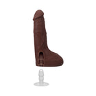 The Realistic Cock Squirting 9.5 in. ULTRASKYN Vac-U-Lock Dildo Chocolate