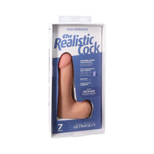 The Realistic Cock 7 in. ULTRASKYN Vac-U-Lock Dildo with Balls Vanilla