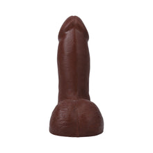 The Realistic Cock 5 in. ULTRASKYN Vac-U-Lock Dildo with Balls Chocolate