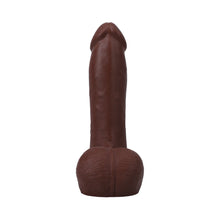 The Realistic Cock 7 in. ULTRASKYN Vac-U-Lock Dildo with Balls Chocolate