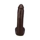 The Realistic Cock 9 in. ULTRASKYN Vac-U-Lock Dildo with Balls Chocolate