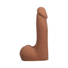 The Realistic Cock 7 in. ULTRASKYN Vac-U-Lock Dildo with Balls Caramel