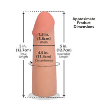 The Realistic Cock 5 in. ULTRASKYN Vac-U-Lock Dildo Vanilla