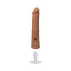 The Realistic Cock 9 in. ULTRASKYN Vac-U-Lock Dildo Caramel
