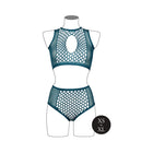 Le Desir Duo Net Key-Hole Bra Set Ocean Deep O/S