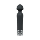 Royal Gems Scepter Silicone Rechargeable Vibrator Black