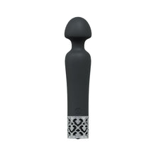 Royal Gems Scepter Silicone Rechargeable Vibrator Black