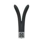 Royal Gems Dueling Queens Silicone Rechargeable Vibrator Black