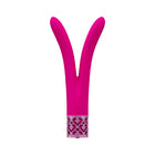 Royal Gems Dueling Queens Silicone Rechargeable Vibrator Pink