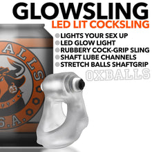 OxBalls Glowsling Cocksling Led Clear Ice