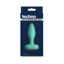 Techno Prism App-controlled Vibrating and Rotating Plug Teal