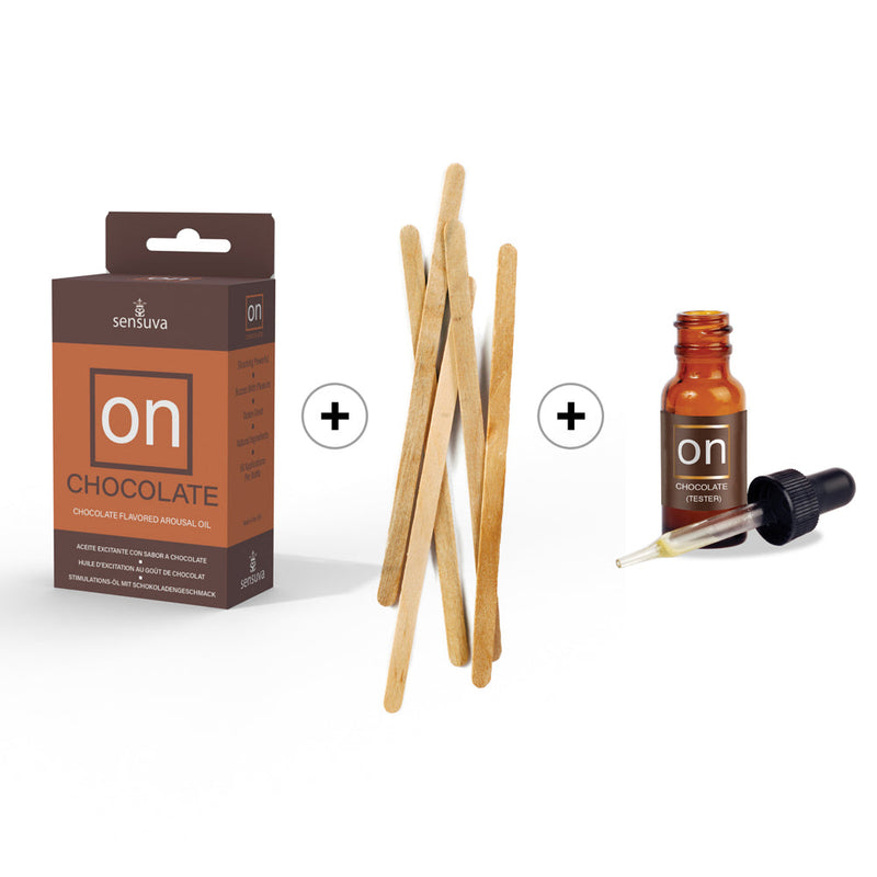 Sensuva ON Chocolate Arousal OilÂ 5ml Medium Box 12 Piece + Tester/Sticks Refill Kit