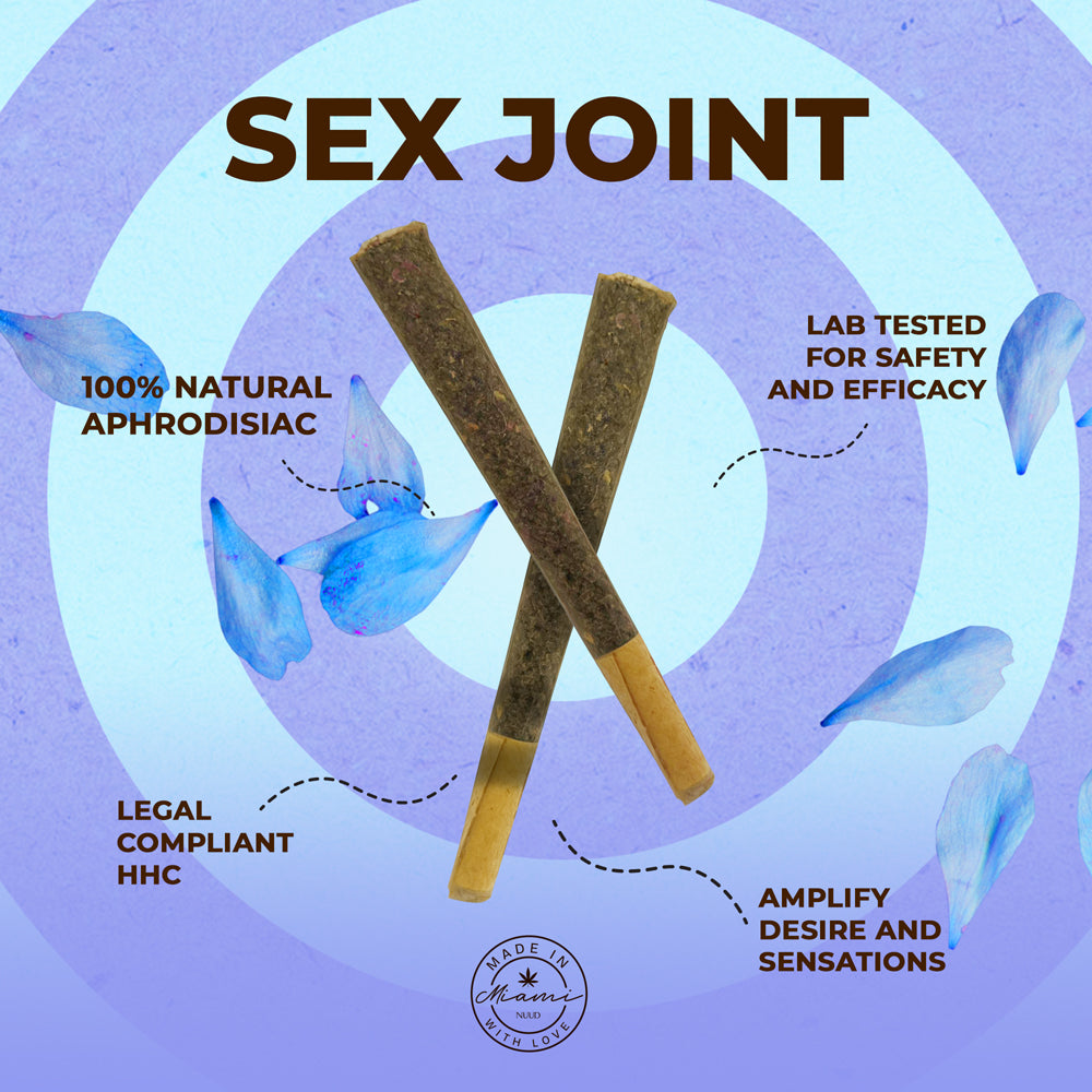 NUUD NUUDIES Pre-Rolled Sex Joints Single Blue Lotus 12-Piece Display