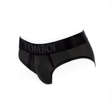 SpareParts Tomboi Cover Brief Style Underwear Harness Nylon Black/Black M