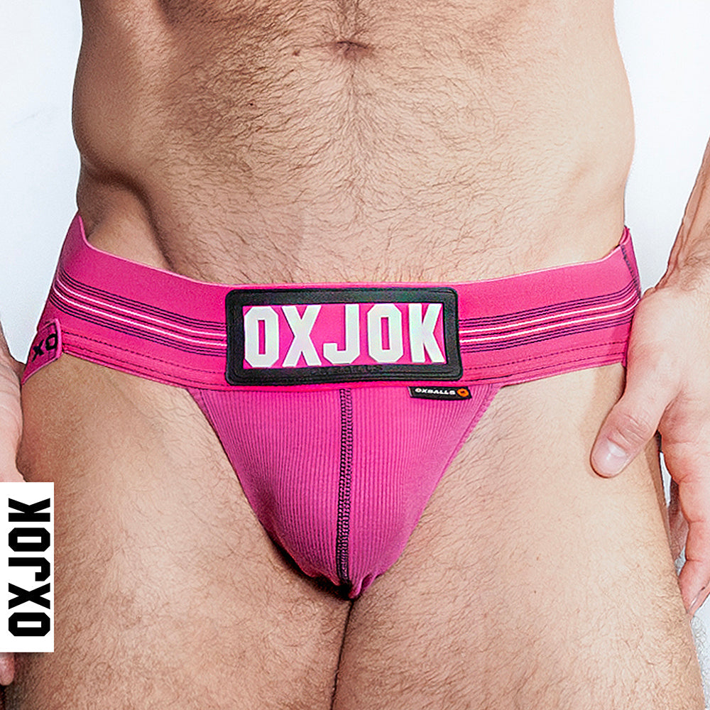 Oxballs Oxjok Slingjock Upthrust Slider-Strap Jock Pink Sky XL