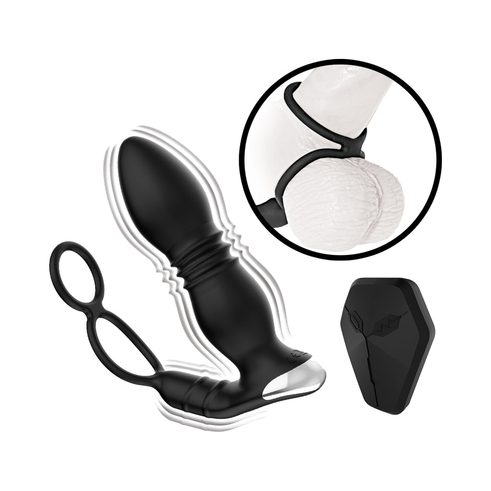Ass-Sation Remote Thrusting Power Plug Black