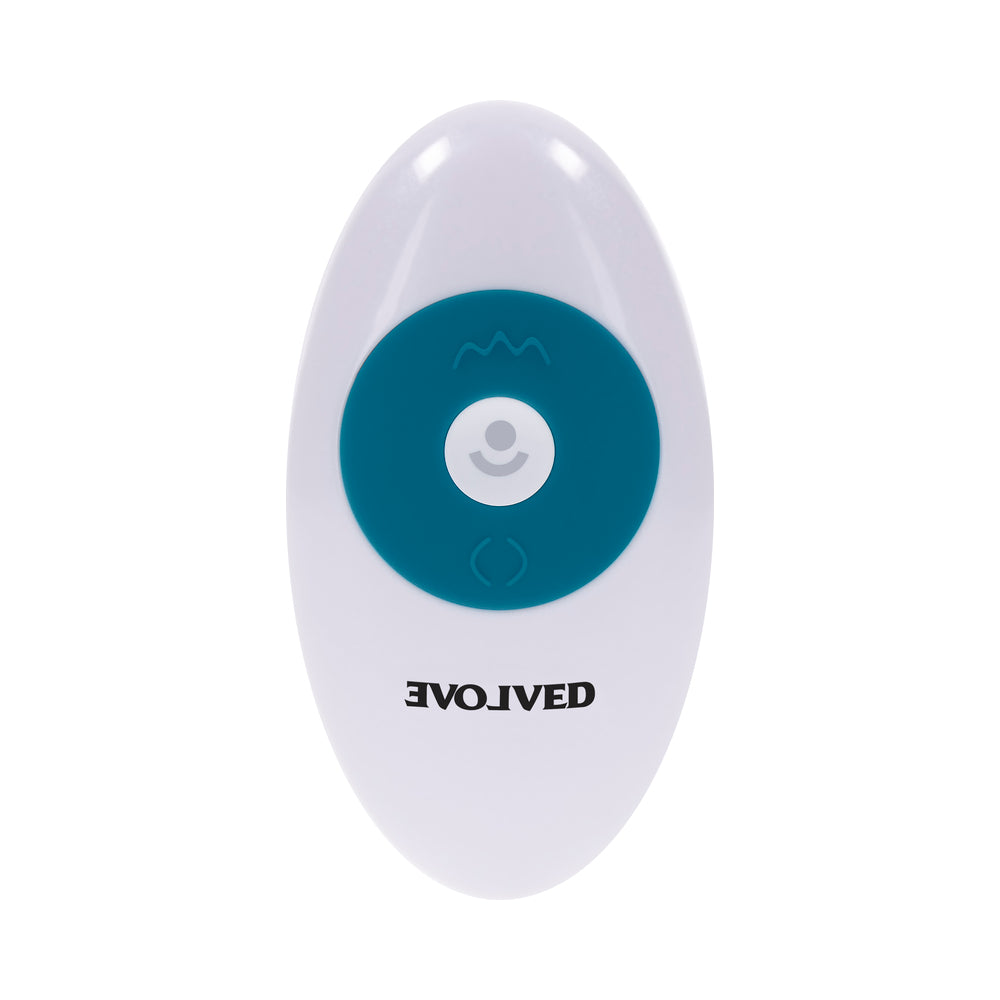 Evolved Tsunami Rechargeable Vibrating Dildo Silicone Teal