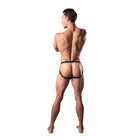 Male Power Lucifer Strappy Jock Black S/M