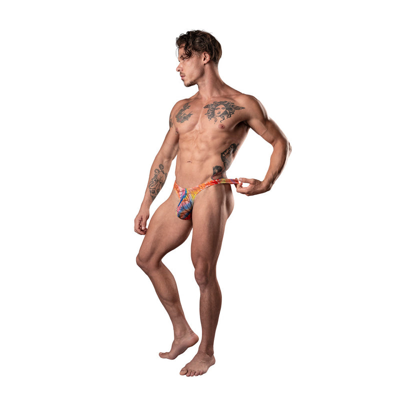 Male Power Your Lace Or Mine Bong Thong Multicolor S/M