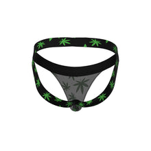Male Power Hazy Dayz Jock Pot Leaf S/M