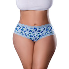 Magic Silk Sweet Treats Crotchless Boy Short with Lube Blueberry Queen Size