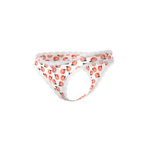 Magic Silk Sweet Treats Crotchless Thong with Lube Peach S/M