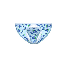 Magic Silk Sweet Treats Split Back & Crotchless Panty with Lube Blueberry S/M