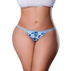 Magic Silk Sweet Treats Split Back & Crotchless Panty with Lube Blueberry Queen Size