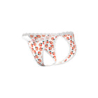 Magic Silk Sweet Treats Split Back & Crotchless Panty with Lube Peach S/M