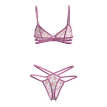 Magic Silk Daisy Bra & Thong Set Daisy Print L/XL