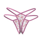 Magic Silk Daisy Split Crotch Thong Daisy Print L/XL