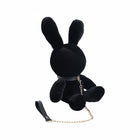 Shots Rabbit Bondage Velvet Stuffy Small Black