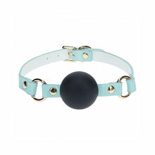 Ouch! International Paris Collection Silicone Ball Gag Blue