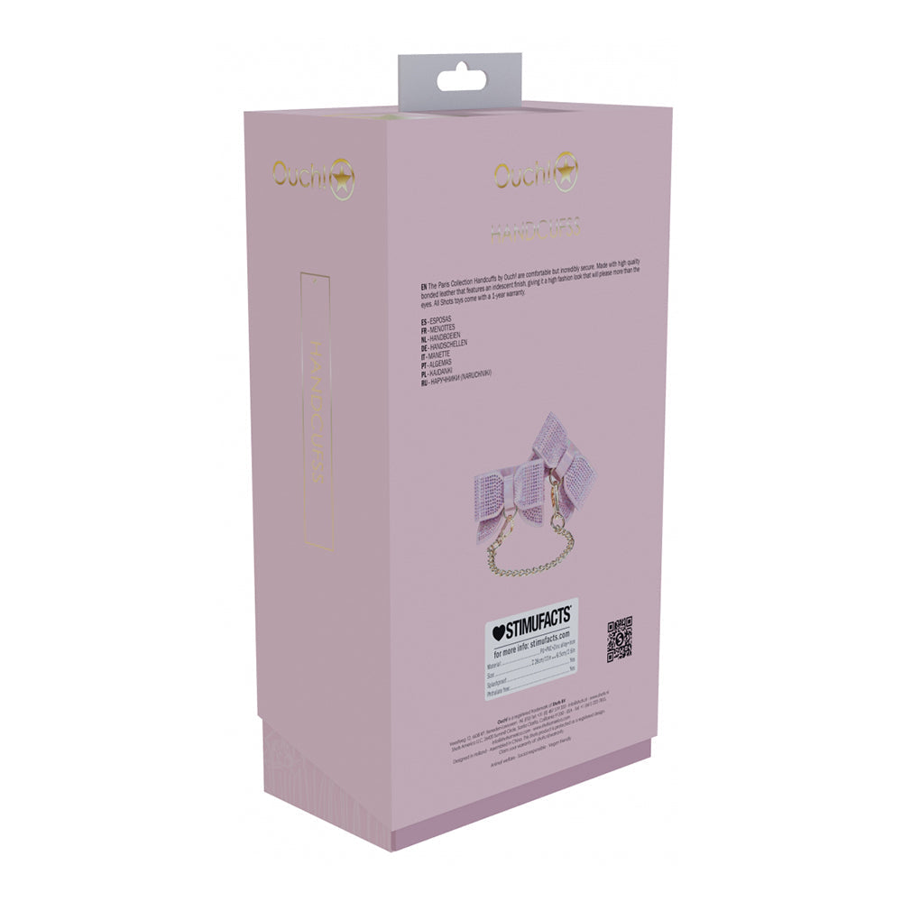 Ouch! International Paris Collection Handcuffs Pink