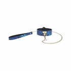 Ouch! International Florence Collection Collar with Leash Blue