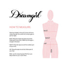 Dreamgirl Lace and Polka Dot Mesh Babydoll and G-String Rose Quartz XL