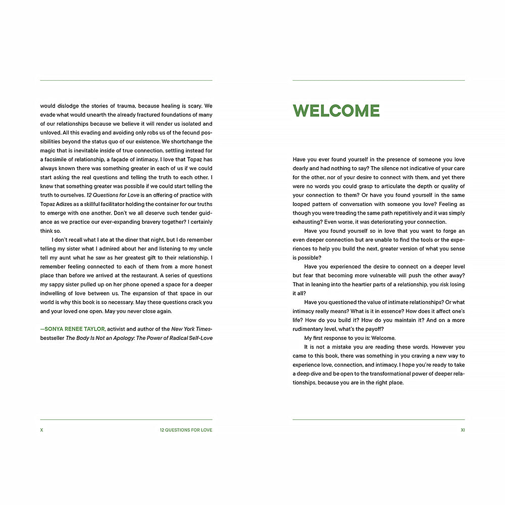 12 Questions for Love