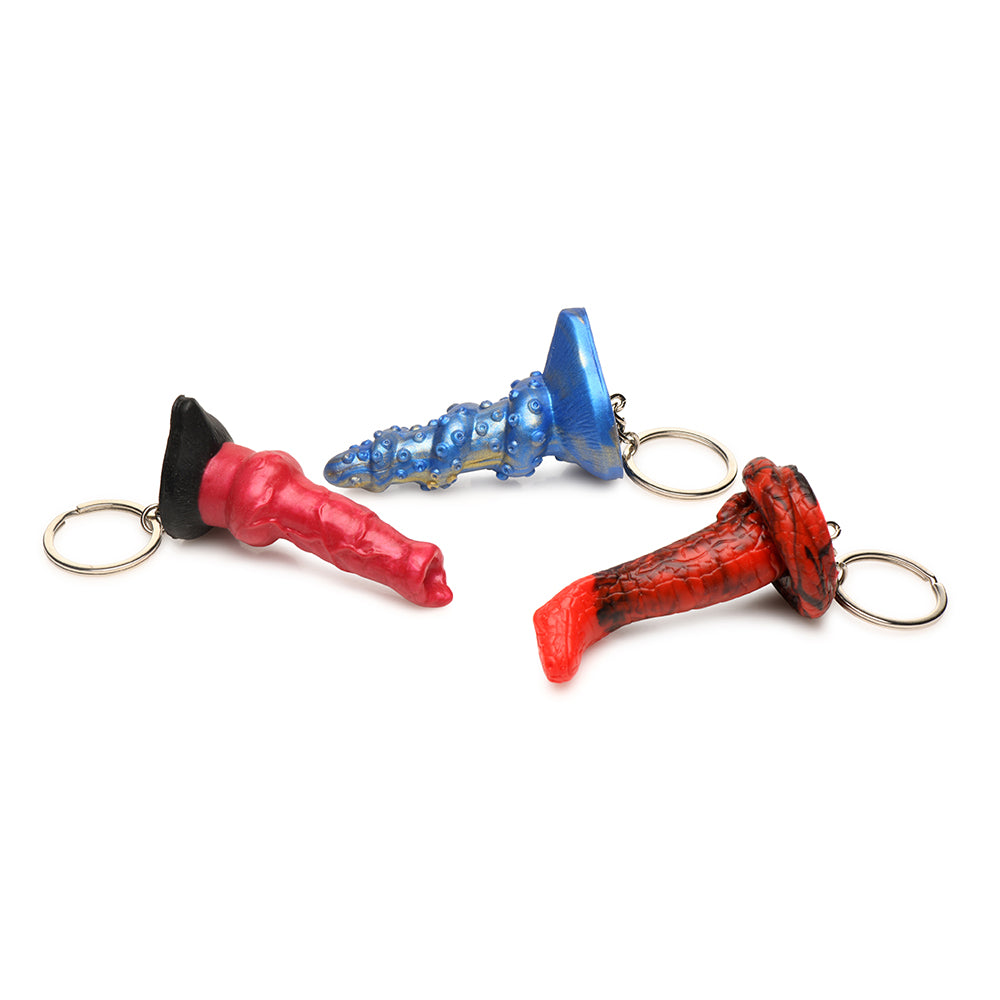 Creature Cocks Hell-Hound, Lord Kraken & King Cobra Silicone Keychain Set