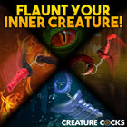 Creature Cocks Hell-Hound, Lord Kraken & King Cobra Silicone Keychain Set