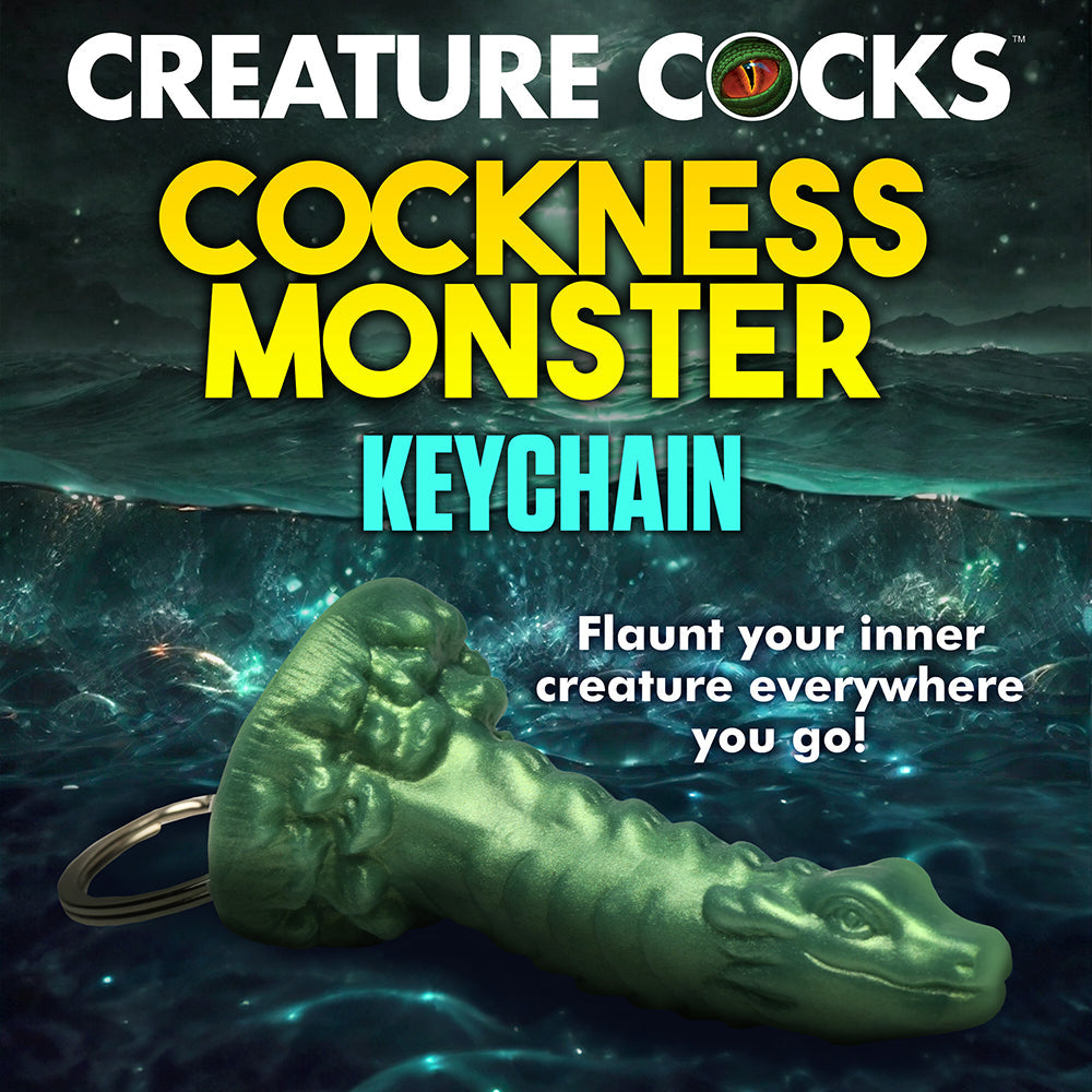 Creature Cocks Cockness Monster Silicone Keychain