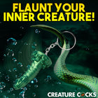 Creature Cocks Cockness Monster Silicone Keychain