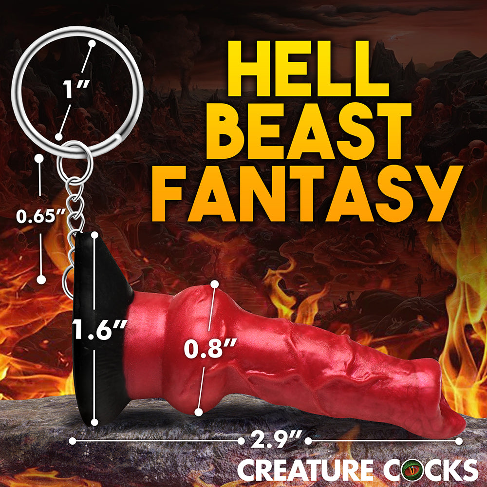 Creature Cocks Hell-Hound Silicone Keychain